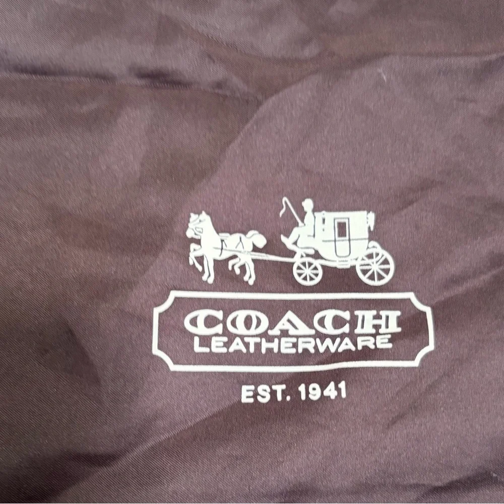 Coach Dark Brown Leatherware Dust Bag